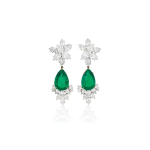 Clips Harry Winston Émeraude — auction-inspired