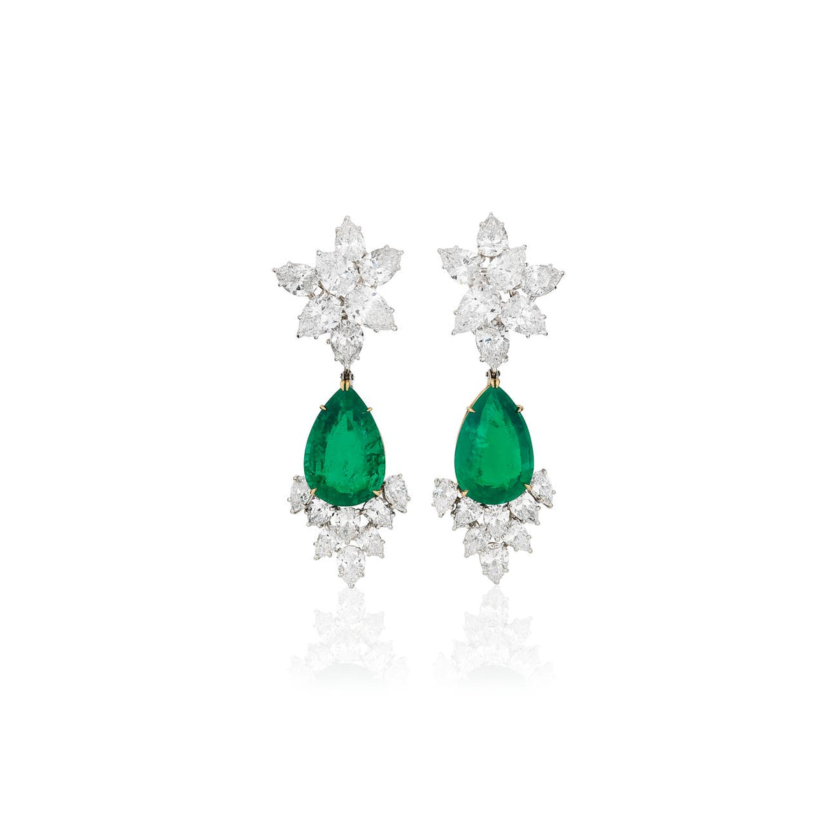 Clips Harry Winston Émeraude — auction-inspired