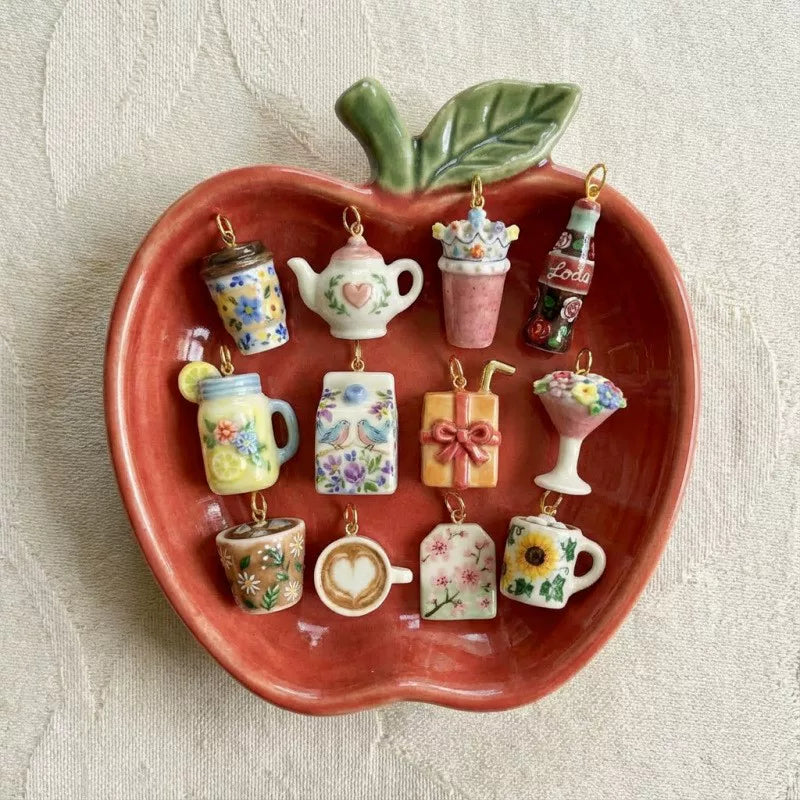 Macaron & Cocktail Charm Set