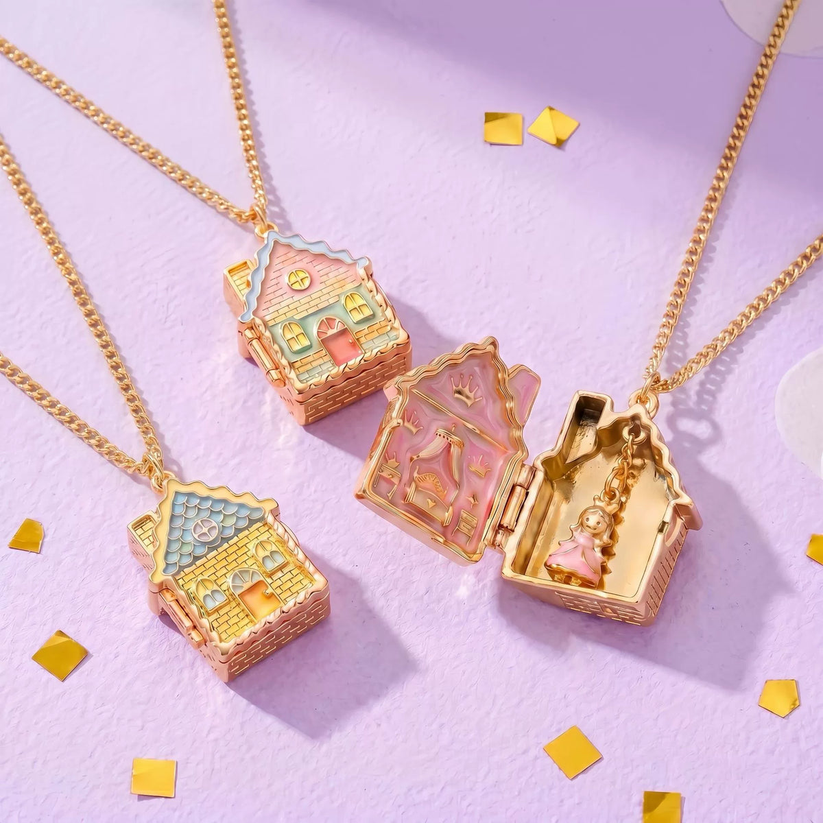 Gingerbread House Charm Set