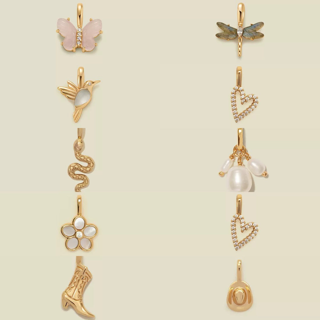 Butterfly · Heart Charm Set · 9230