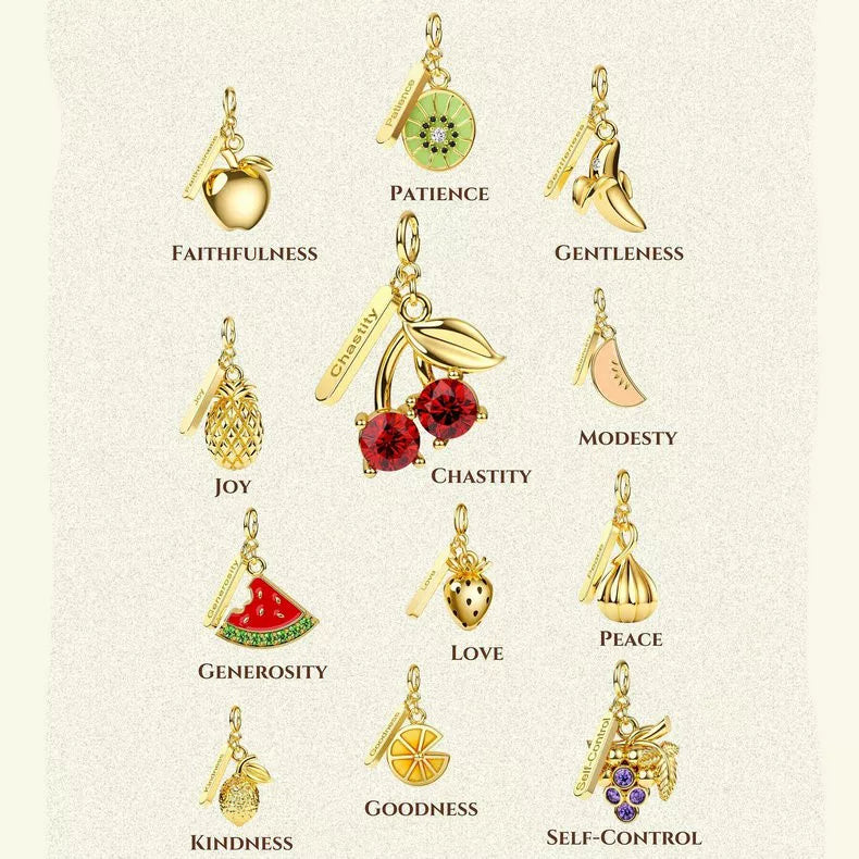 Tropical Fruit Charm Set