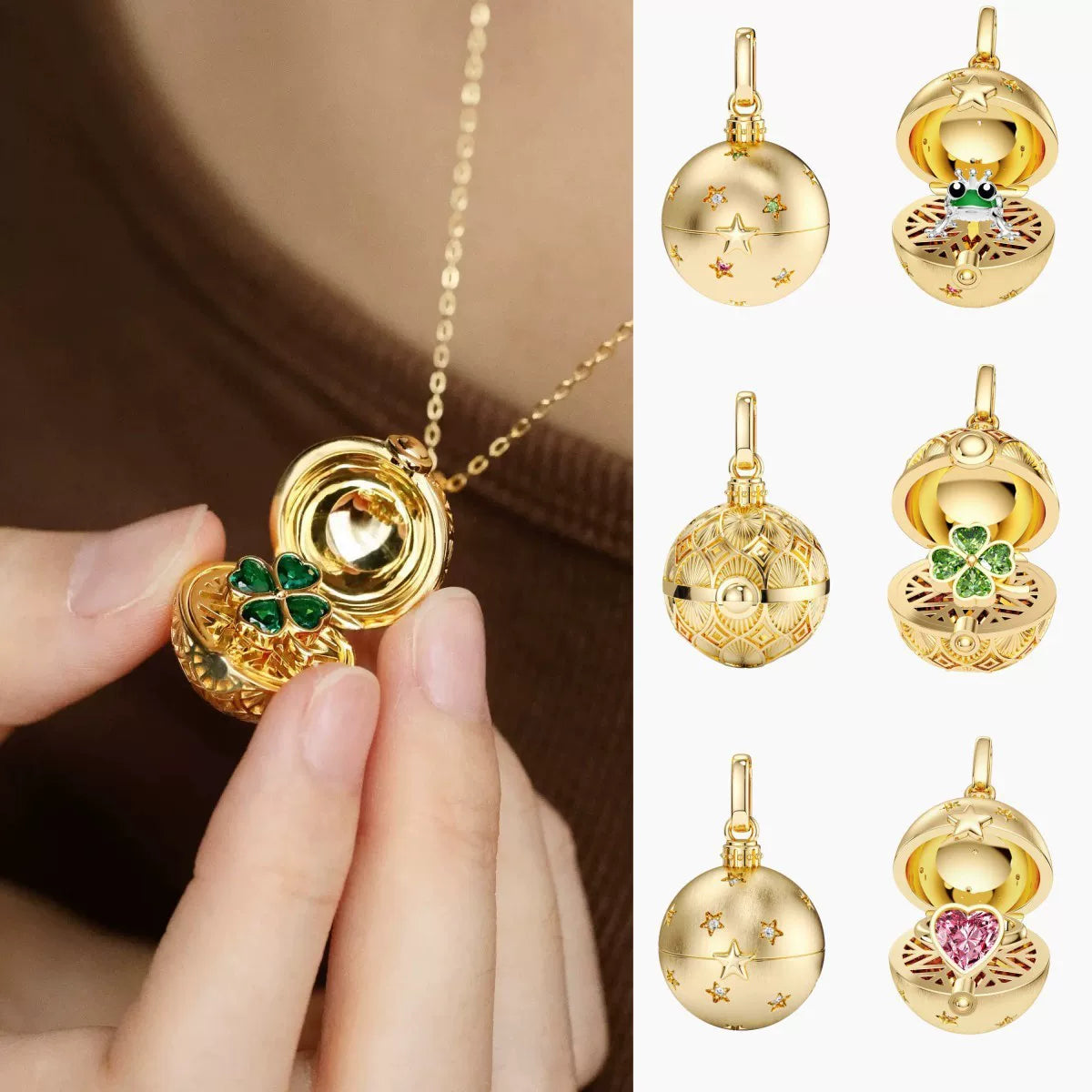 Frog Openable Locket Charm