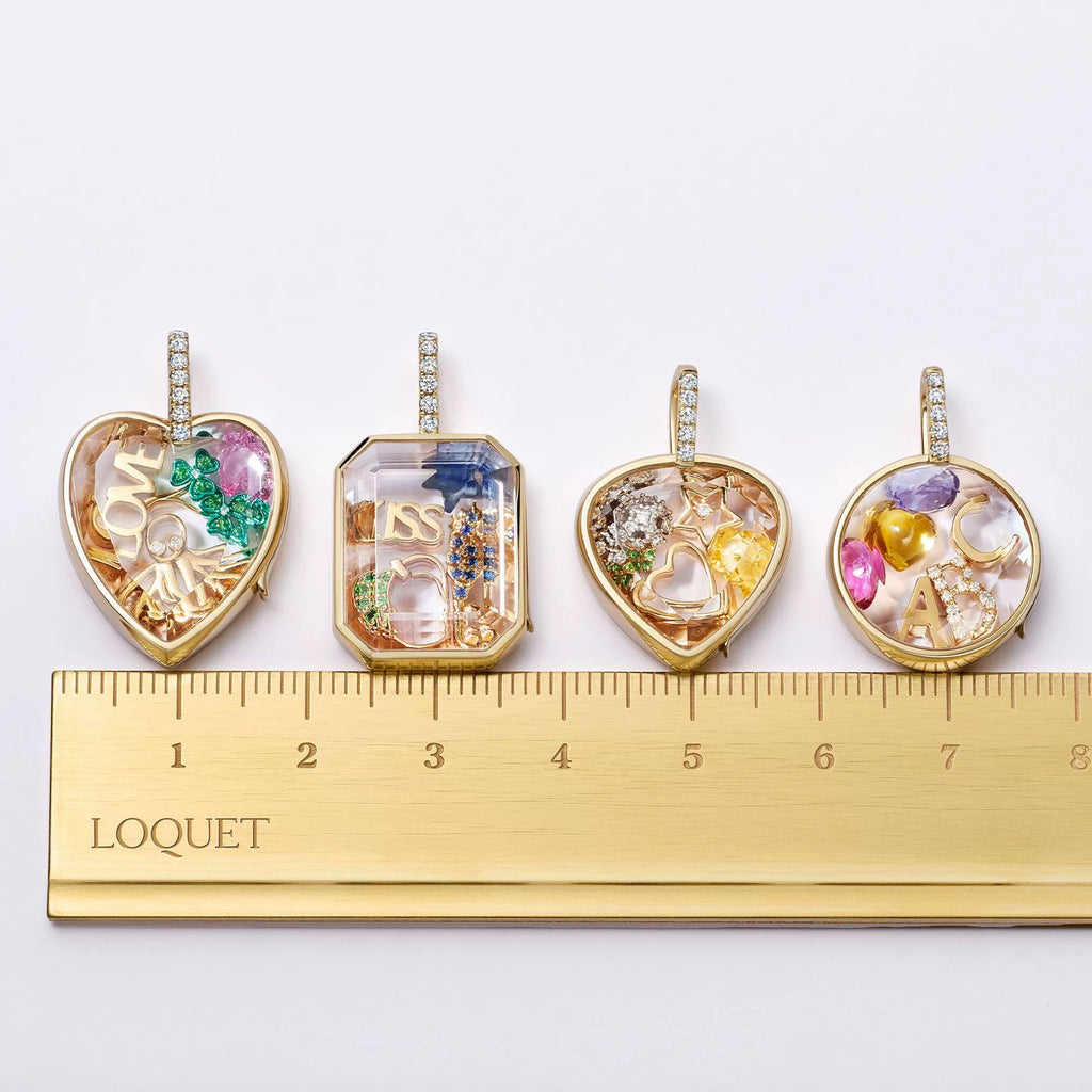Openable Glass Locket Charm