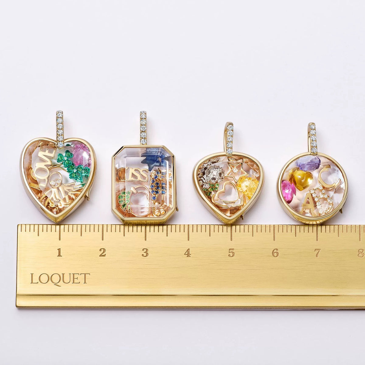 Openable Glass Locket Charm