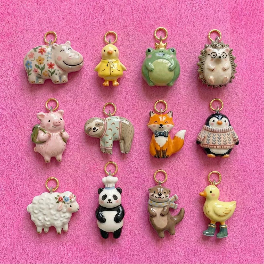 Safari Critters Charm Set