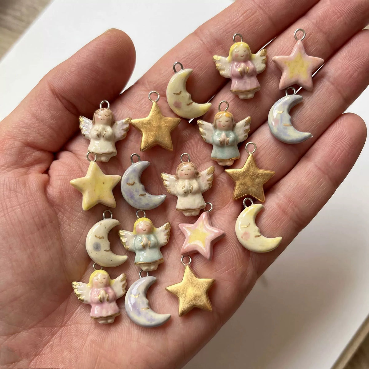 Star & Moon Charm Set