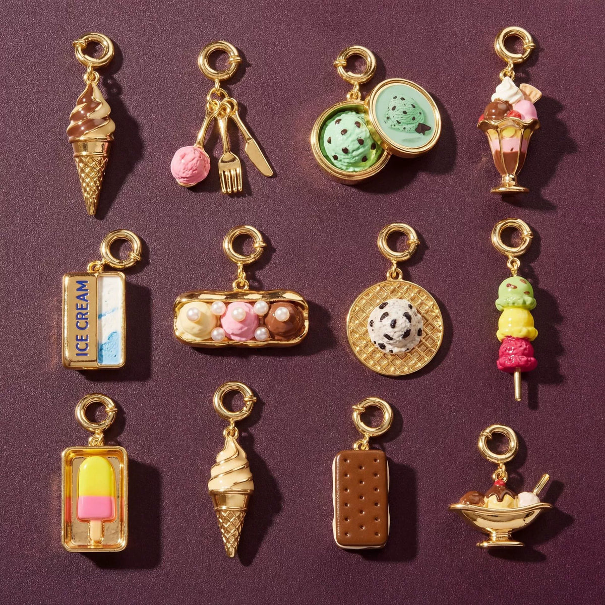 Ice Cream Charm Set