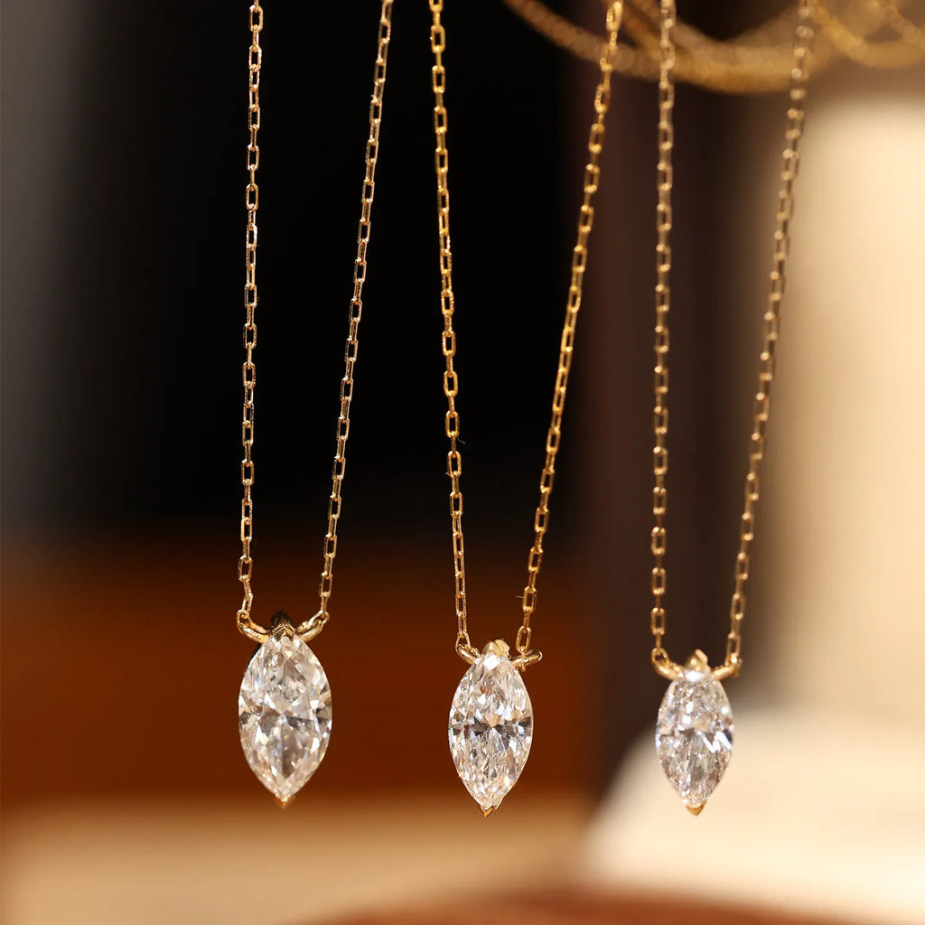 Œilfil marquise lab-grown diamond pendant