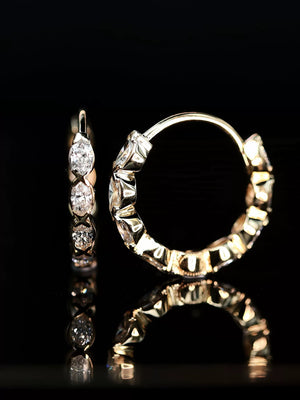 Œilanneau marquise hoop worn