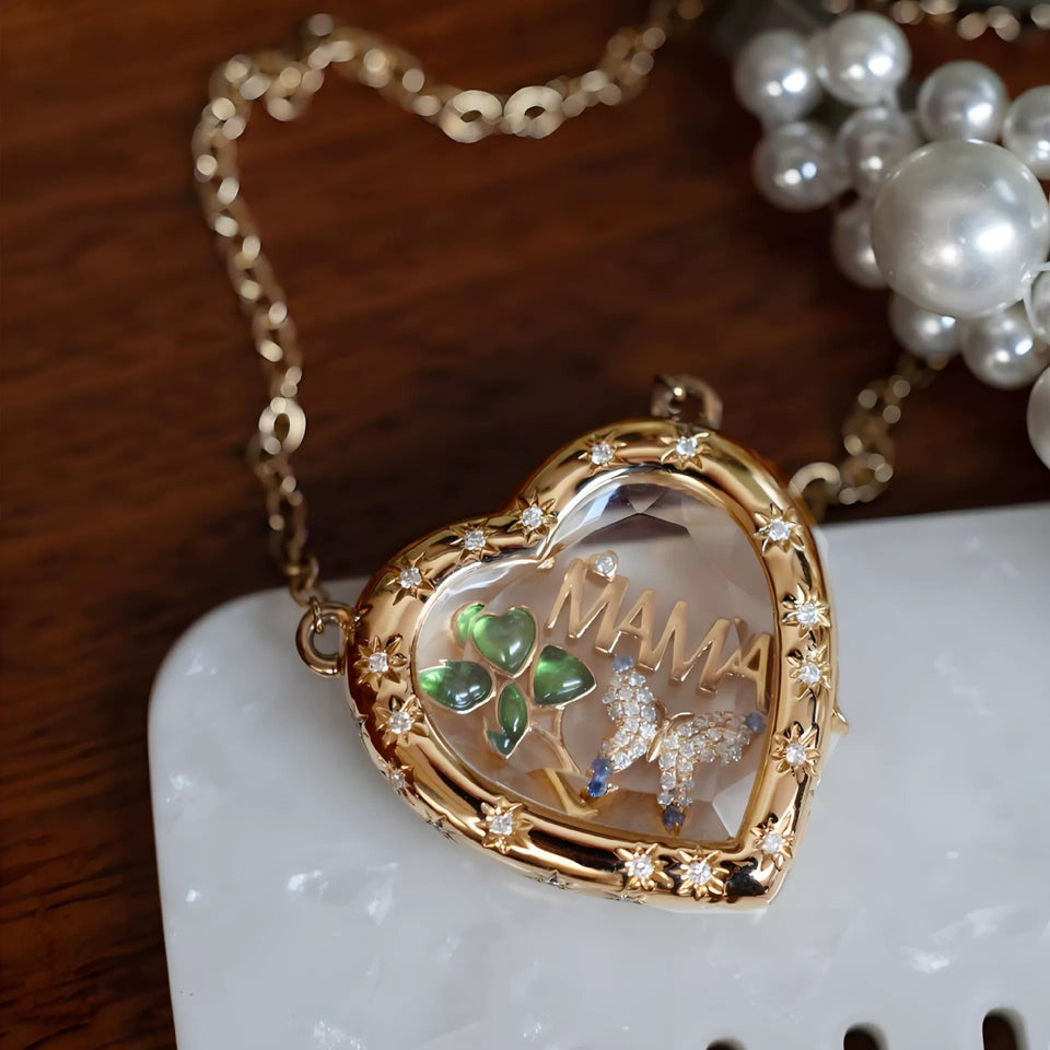 Openable Glass Locket Charm · 9464