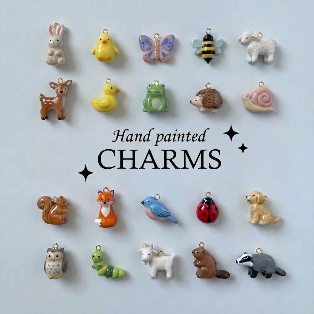 Rabbit · Deer Charm Set
