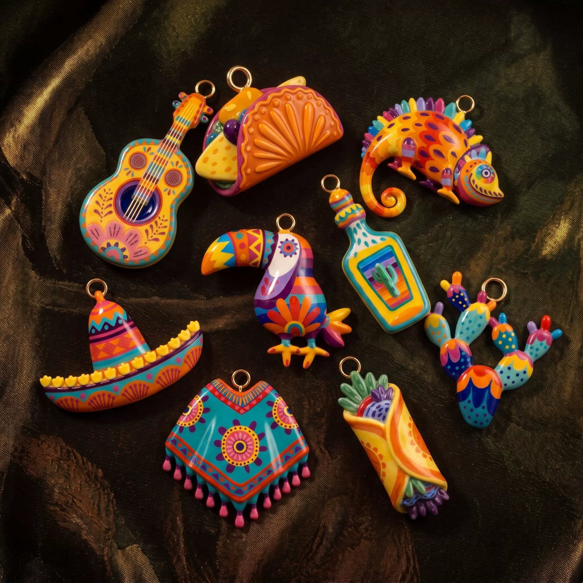 Mexico Motif Charm Set