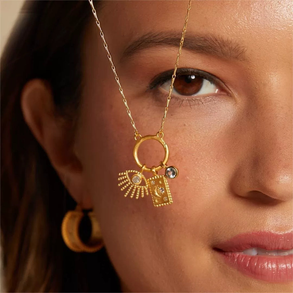 Sun · Moon Birthstone Charm Set