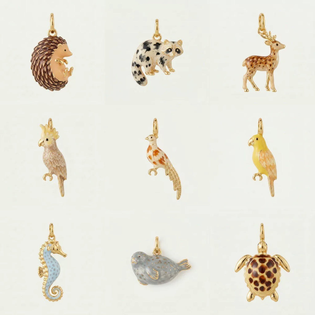 Hedgehog · Turtle · Deer Charm Set