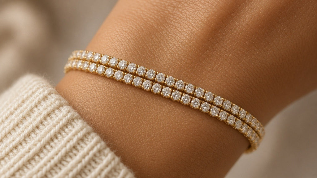 Gemelfil Dual Tennis Bracelet · 孪缕网球手链