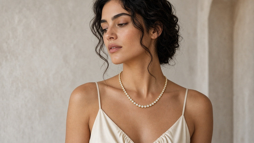 Junefil Tennis Necklace · 匀缕网球项链
