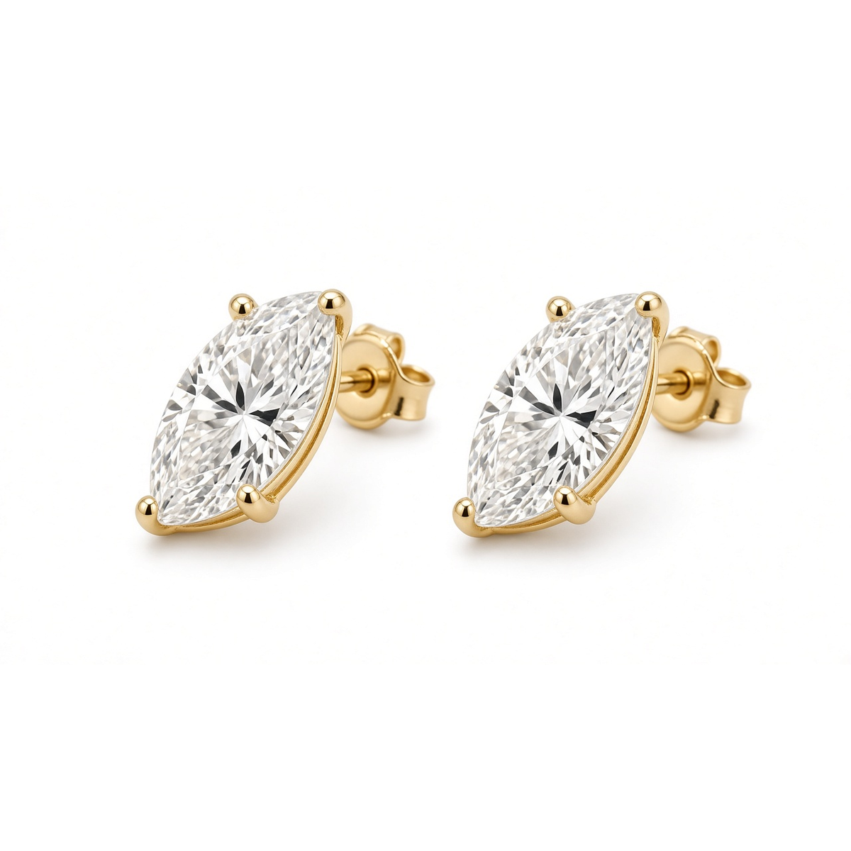Marquette Marquise Studs · 柳钉马眼耳钉