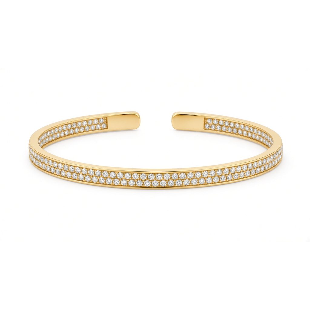 Ouvertefil Pavé Cuff · 开缕满钻开口手镯