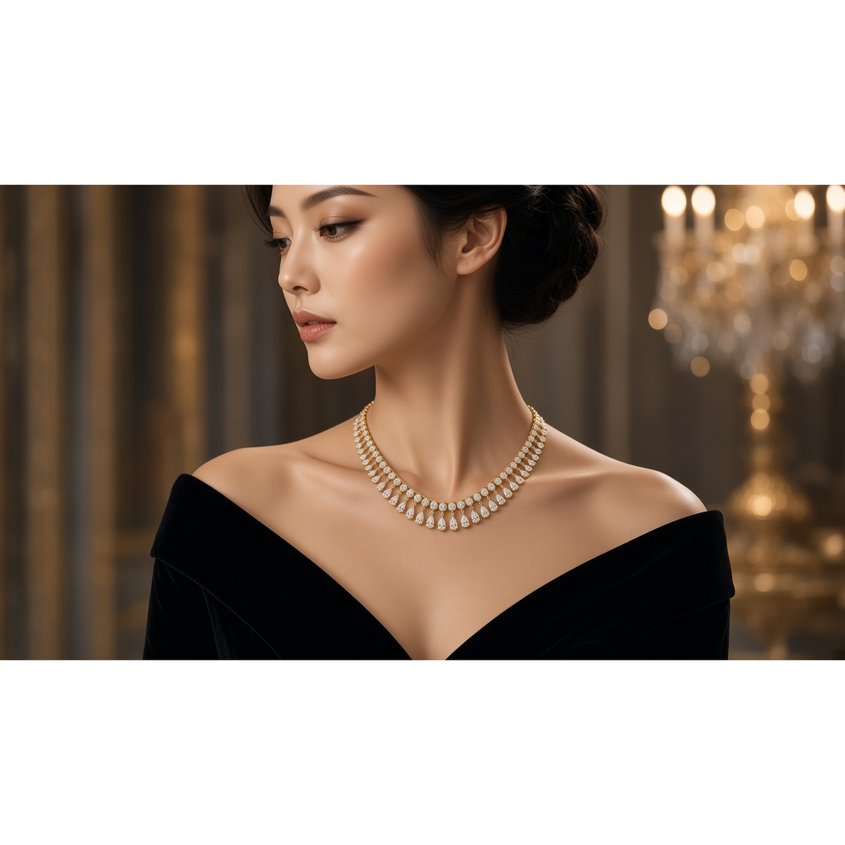 Poirelan Graduated Pear Fringe Collar · 梨澜流苏项圈