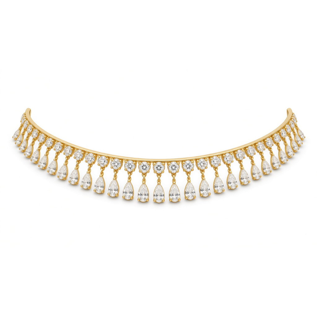 Poirelan Graduated Pear Fringe Collar · 梨澜流苏项圈