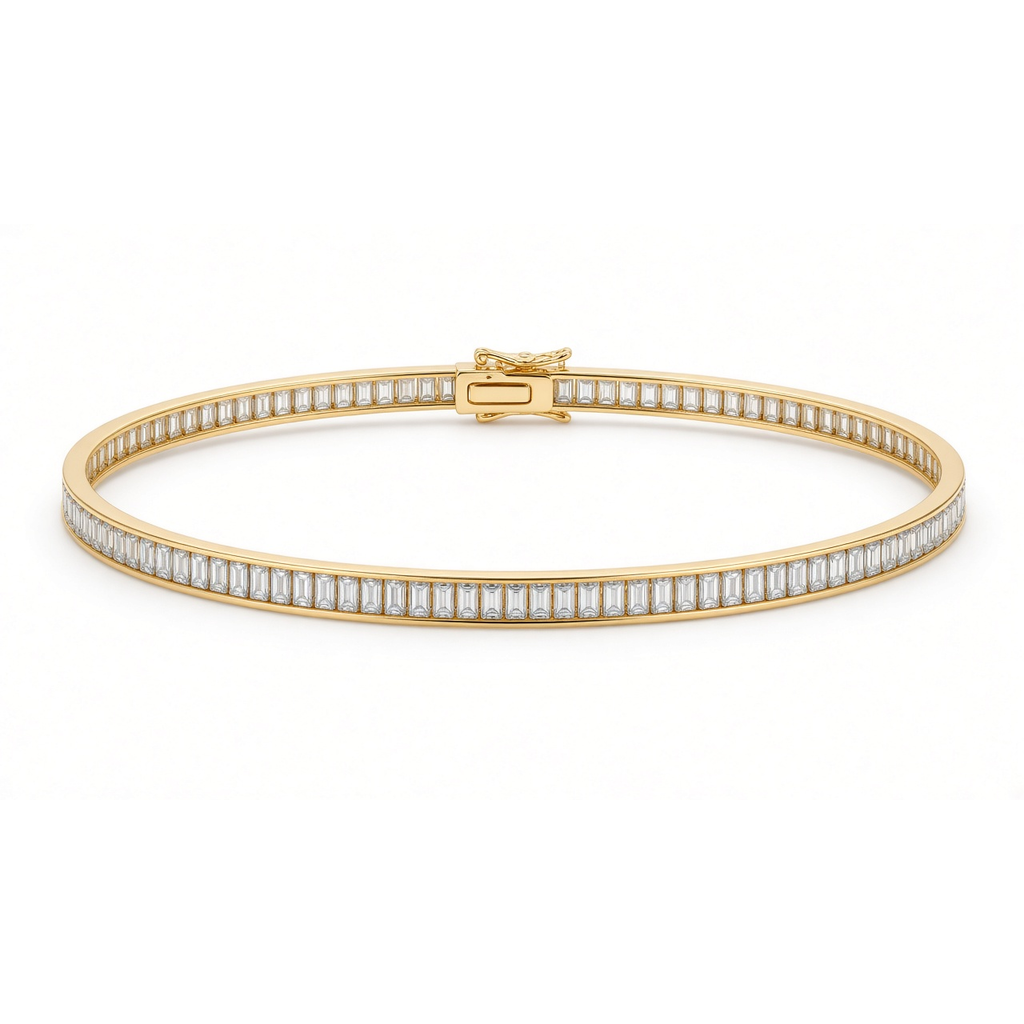 Rubanfil Baguette Tennis Bracelet · 缎缕网球手链