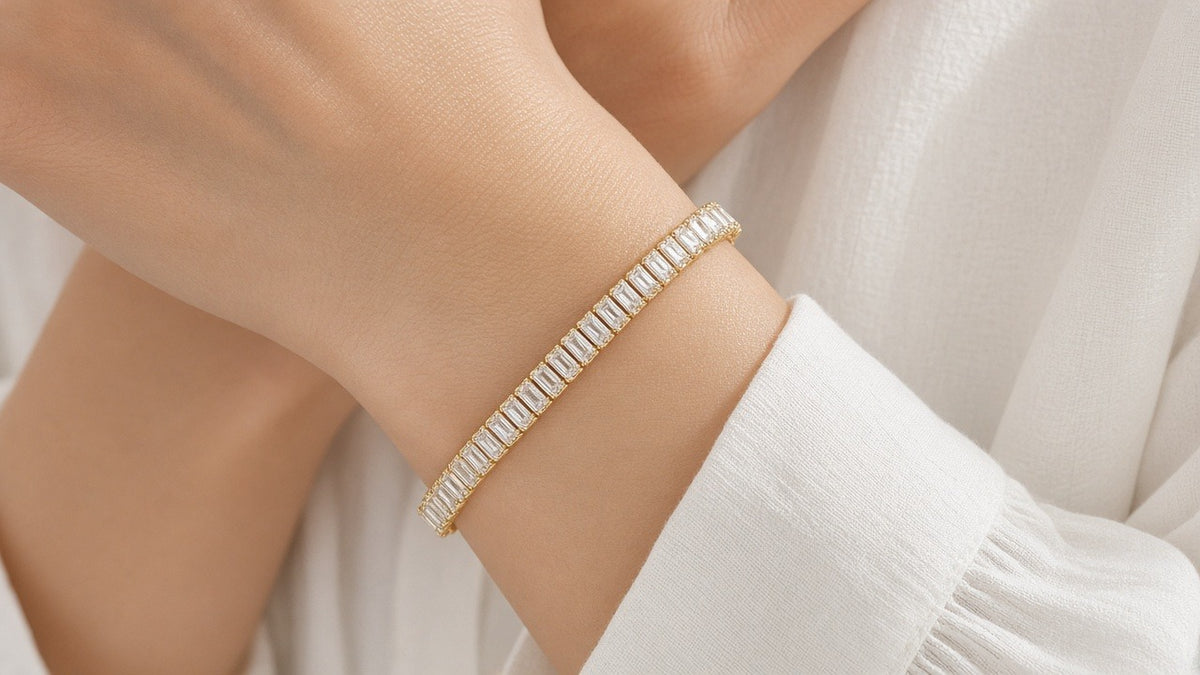 Rubanfil Baguette Tennis Bracelet · 缎缕网球手链