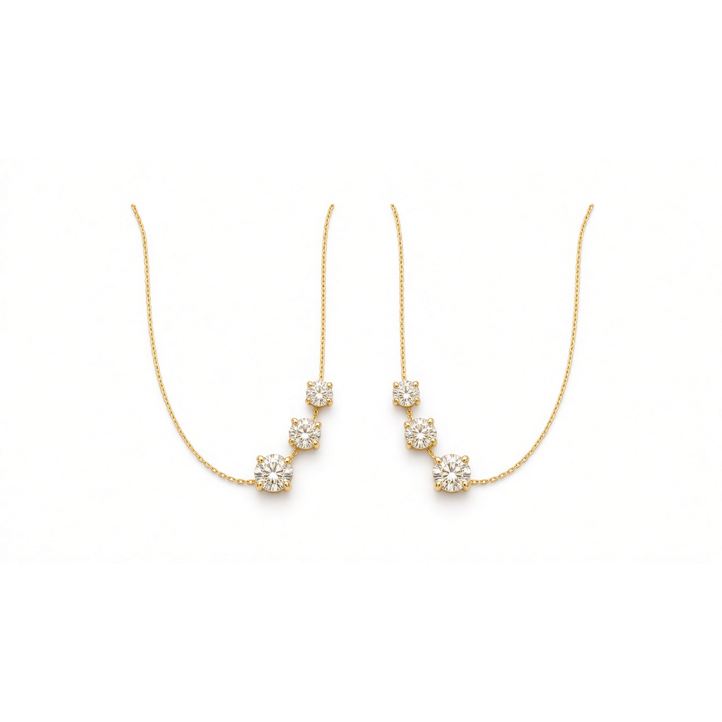 Sanastre Drop Threaders · 三曜垂钻耳线