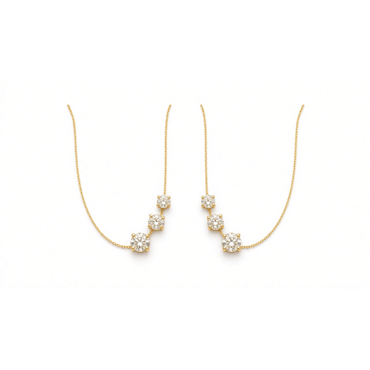 Sanastre Drop Threaders · 三曜垂钻耳线
