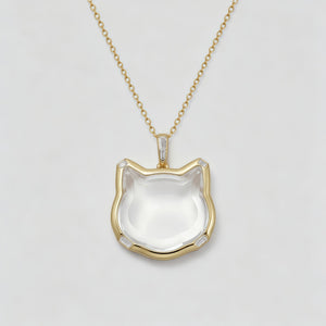 Fox Glass Locket Charm — SKU empty fox glass on chain