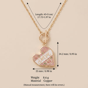 Heart Open Locket Charm — heart MOM size guide