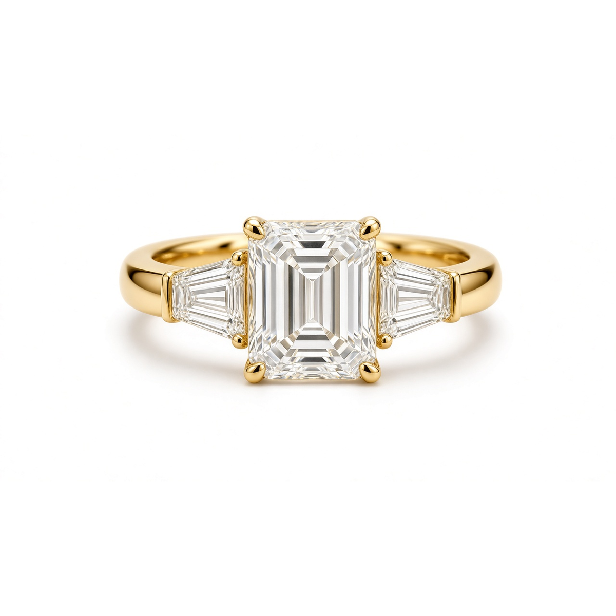 Tablière Emerald-Cut Cocktail Ring · 台华钻戒