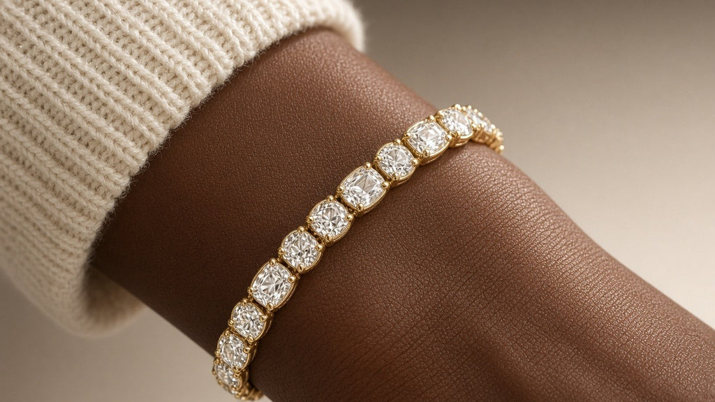 Variette Bezel Tennis Bracelet · 异形包镶网球手链
