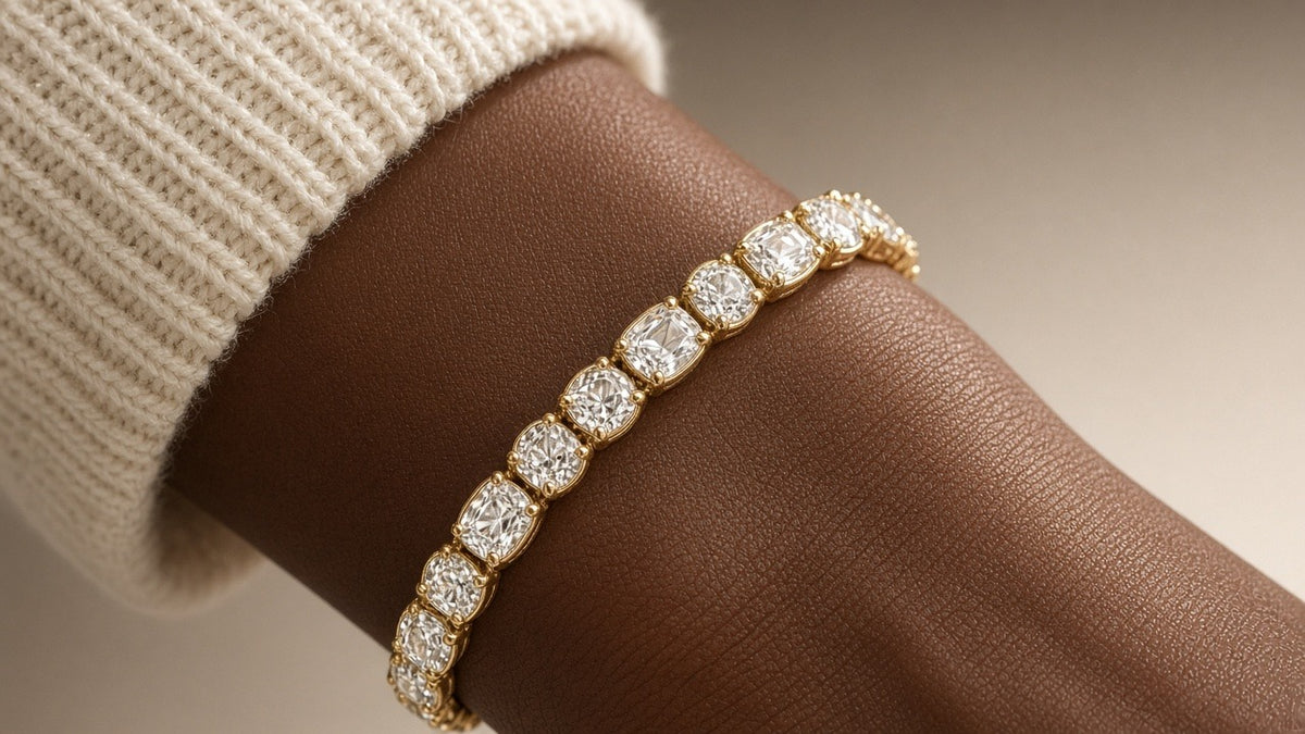 Variette Bezel Tennis Bracelet · 异形包镶网球手链